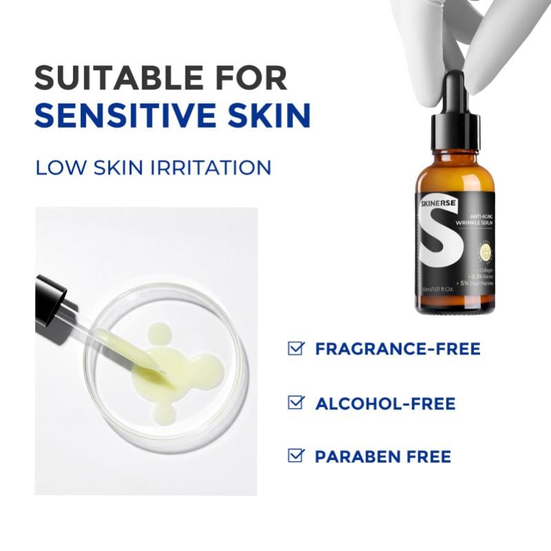 🏆Flash Sale⚡ 50K+ SOLD! Almost Gone-💥- Retinol & Peptide Anti-Aging Wrinkle Serum, Brightening Serum for Fine Lines